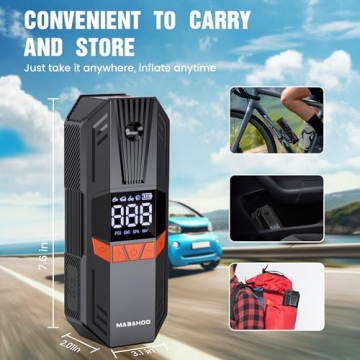 Portable Tire Inflator with 150PSI Power