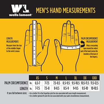 Wells Lamont mens Leather Work Gloves with Wrist Closure DIY Yardwork Construction Motorcycle Large Wells Lamont, Saddletan, Large Pack of 1 US