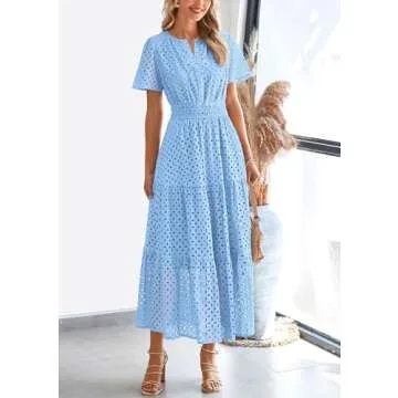 PRETTYGARDEN Womens Summer Maxi Dress – Elegant & Chic