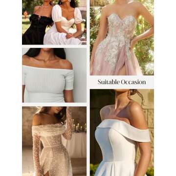 Wingslove Women's Strapless Bra Full Figure Wirefree Push Up Bras Seamless Multiway Convertible Straps(Black,34D)