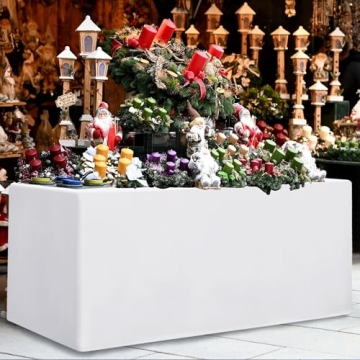 HolidayIdeas Fitted Tablecloths for Rectangle Tables - 2 Pack