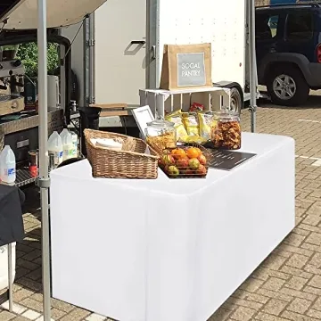 HolidayIdeas Fitted Tablecloths for Rectangle Tables - 2 Pack