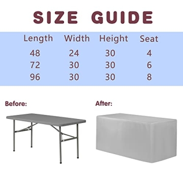 HolidayIdeas Fitted Tablecloths for Rectangle Tables - 2 Pack