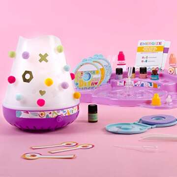 Make It Real GoldieBlox - Scent Lab and Room Diffuser DIY Kit to Make Fragrance with Essential Oils and Diffuser - STEM Arts and Crafts for Kids