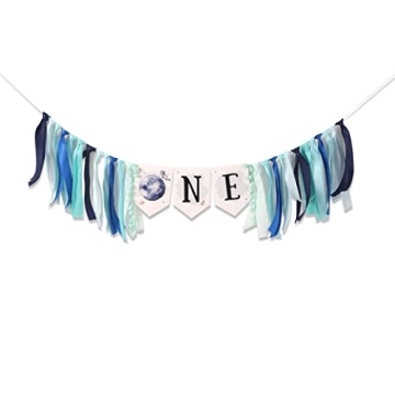 Outer Space Planets High Chair Banner - 1st Birthday Decorations