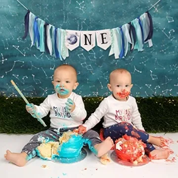 Outer Space Planets High Chair Banner - 1st Birthday Decorations