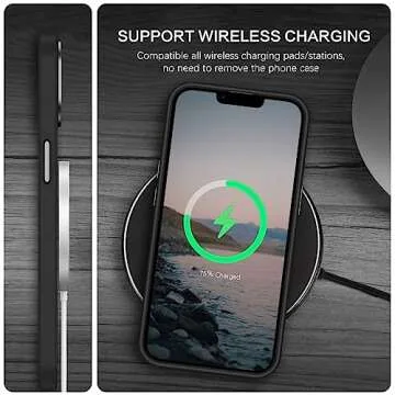 BENTOBEN Magnetic iPhone 13/14 Case, Translucent Matte, Slim Shockproof Protective Cover for iPhone 13/14 6.1", Black, MagSafe Compatible