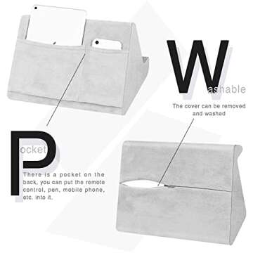 Tablet Stand,Tablet Cushion Stand,Laptop Stand Lazy Holder Stand for Bed Sofa,Laptop Stand Compatible with iPads Tablets eReaders Smartphones Books Magazines (Dark Gray)