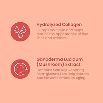 FACETORY K Beauty Face Mask Skin Care - ACE THAT FACE FIRMING COLLAGEN Sheet Mask with Collagen & Mushroom Extract | Collagen Face Mask Plumping Glowing Skin (5 Pack)