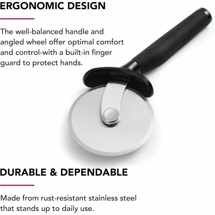 KitchenAid Soft Classic Pizza Wheel for Precise Slicing