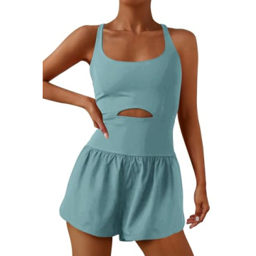 ReachMe Women's Athletic Romper for Workouts and Casual Wear