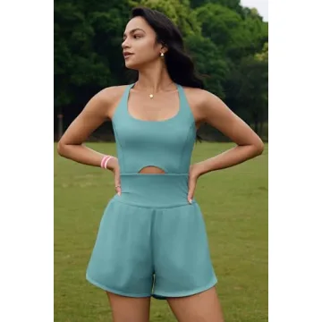 ReachMe Women's Athletic Romper for Workouts and Casual Wear