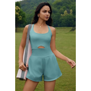 ReachMe Women's Athletic Romper for Workouts and Casual Wear