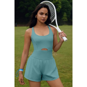 ReachMe Women's Athletic Romper for Workouts and Casual Wear