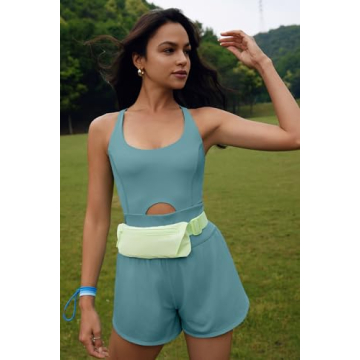 ReachMe Women's Athletic Romper for Workouts and Casual Wear