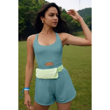 ReachMe Women's Athletic Romper for Workouts and Casual Wear