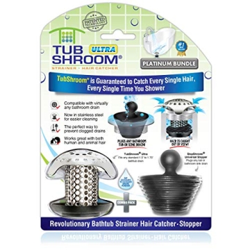 TubShroom Ultra Hair Catcher for Drains  | Stainless Steel