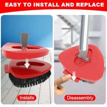 Upgrade Scrub Brush Head for Ocedar EasyWring Mop