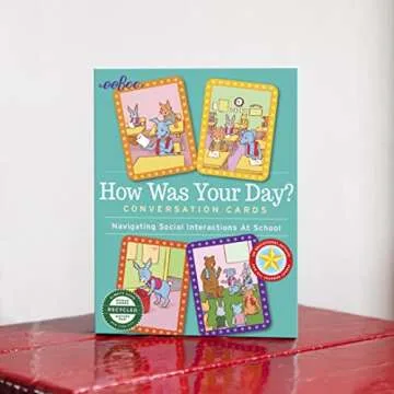 eeBoo How was Your Day? Conversation Cards for Kids