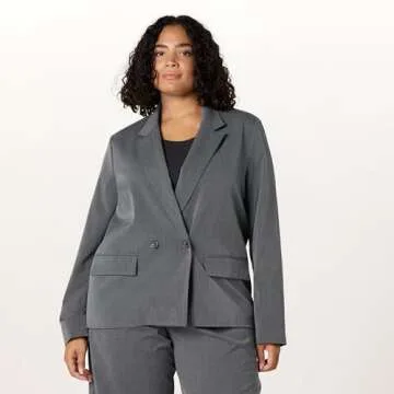 The Drop Women's Liza Relaxed Double-Breasted Blazer