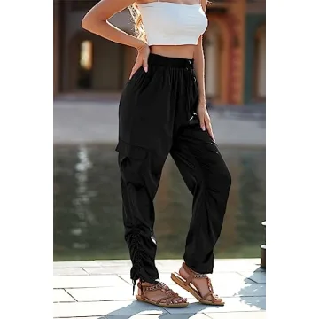 PRETTYGARDEN Satin Jogger Pants - Stylish & Comfy Outfit
