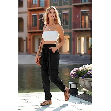 PRETTYGARDEN Satin Jogger Pants - Stylish & Comfy Outfit
