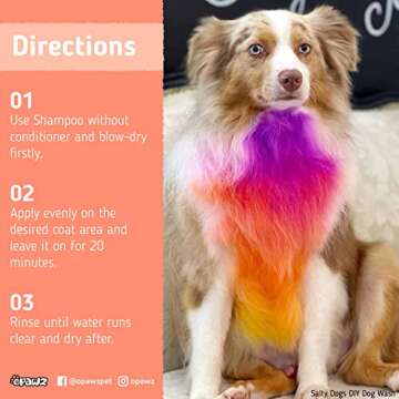 OPAWZ Non-Toxic Semi-Permanent Dog Hair Dye - Shocking Pink
