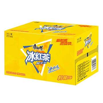 康师傅 冰红茶 柠檬红茶饮料 500ml15瓶 整箱装（新老包装随机发货） Master Kang`s Ice Black Tea and Lemon Black Tea Beverage 500ml15 Bottles in Boxes (Random Delivery of Old and New Packages)