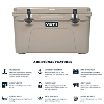 Durable YETI Tundra 45 Cooler - Ice Retention Champion