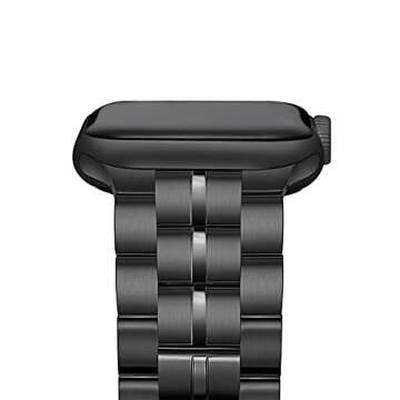 Compatible for apple watch ultra band 49mm 42mm 44mm 45mm , Solid Stainless Steel Metal Apple Watch Strap iWatch bands for Apple Watch Series 1/2/3/4/5/6/7/8/SE ,apple watch ultra band titanium