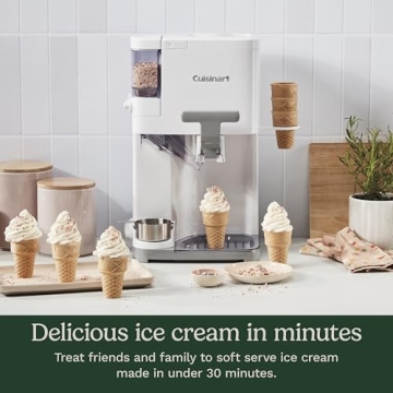 Cuisinart Soft Serve Ice Cream Maker Frozen Yogurt Sorbet Machine