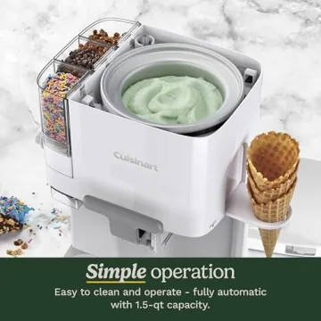 Cuisinart Soft Serve Ice Cream Maker Frozen Yogurt Sorbet Machine