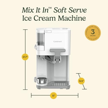 Cuisinart Soft Serve Ice Cream Maker Frozen Yogurt Sorbet Machine