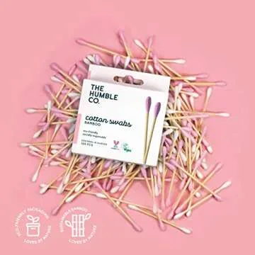 Eco-Friendly Bamboo Cotton Swabs - 600 Count - The Humble Co.