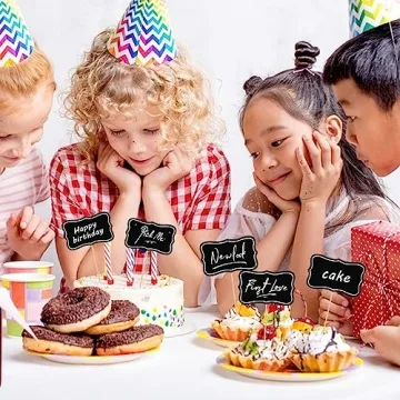 Premium Charcuterie Cheese Markers 56 Blank Flag Set