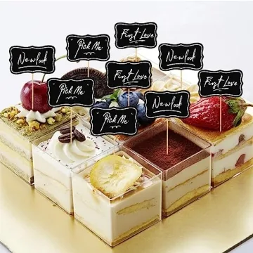 Premium Charcuterie Cheese Markers 56 Blank Flag Set