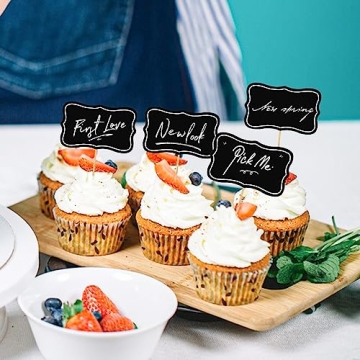 Premium Charcuterie Cheese Markers 56 Blank Flag Set