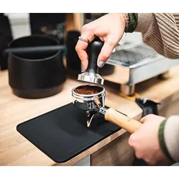 Coffee Tamper Mat - Durable Silicone Pad for Brewing