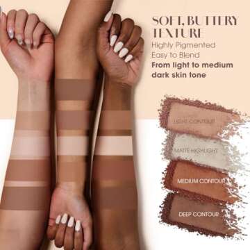 Best Vegan Contour Palette with Mirror - Highly Pigmented