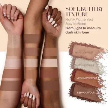 Best Vegan Contour Palette with Mirror - Highly Pigmented