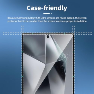 NEW'C 3 Pack Screen Protector for Galaxy S24 Ultra