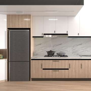 Lepatape 25 Pack 6-1/4 Inch Cabinet Pulls Black and Gold Cabinet Handles Kitchen Cabinet Handles, Black Dresser Drawer Pulls Kitchen Cabinet Hardware