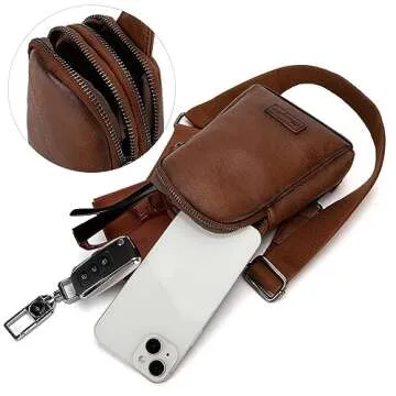 Wrangler Small Sling Bag for Women Crossbody Bags Fanny Pack Chest Bag,WG87-210ABR