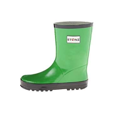 Stonz Rain Bootz Green/Black Size: 4