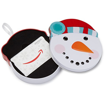 Amazon Snowman Tin Gift Card - Perfect Holiday Gift Idea