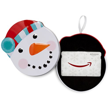 Amazon Snowman Tin Gift Card - Perfect Holiday Gift Idea