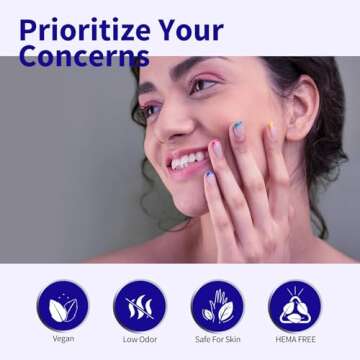 CANNI Royal Blue Purple Gel Nail Polish, 1Pcs Navy Purple Blue Gel Polish Dark Cobalt Blue Color Nail Polish Gel High Gloss Soak Off U V Gel Nail French Nail Manicure Salon DIY