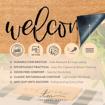 Durable THEODORE MAGNUS Door Mat - Non-Slip & Stylish