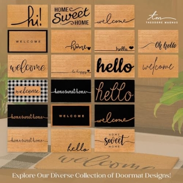 Durable THEODORE MAGNUS Door Mat - Non-Slip & Stylish
