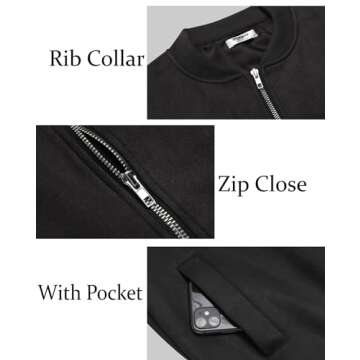 Zeagoo Womens Jacket Faux Suede Leather Trendy Light Coat Moto Jackets with Pockets